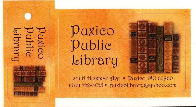 Puxico Library Card